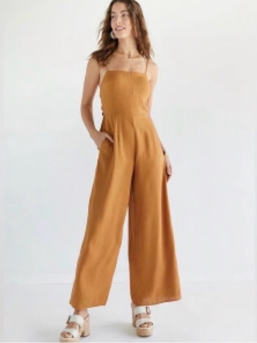 Francesca’s Audrey Parks Wide-Leg Jumpsuit